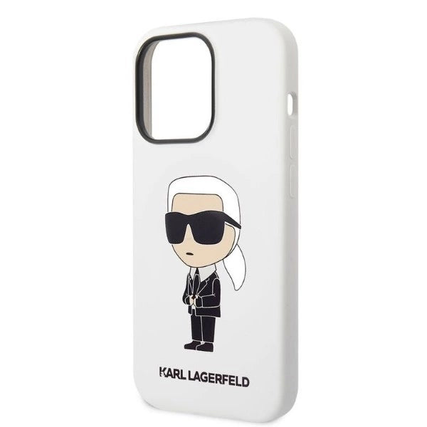 Karl Lagerfeld Silicone Ikonik case for iPhone 14 Pro Max - white_5