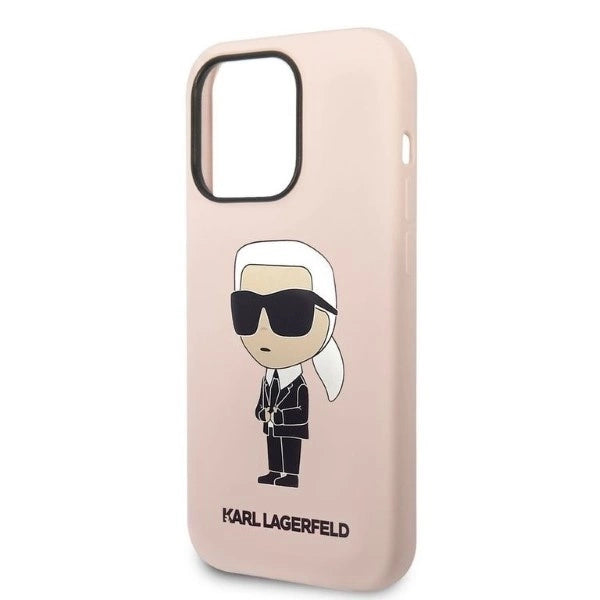 Karl Lagerfeld Silicone Ikonik case for iPhone 14 Pro Max - pink_5