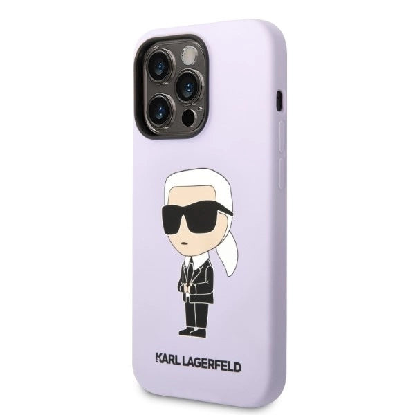 Karl Lagerfeld KLHCP14XSNIKBCU iPhone 14 Pro Max 6.7" hardcase purple/purple Silicone Ikonik_1
