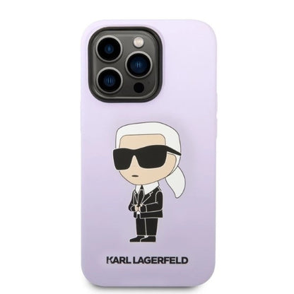 Karl Lagerfeld KLHCP14XSNIKBCU iPhone 14 Pro Max 6.7" hardcase purple/purple Silicone Ikonik_2