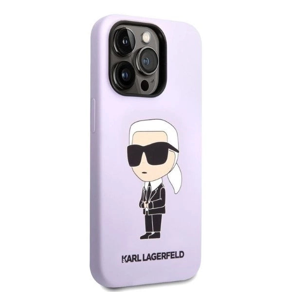 Karl Lagerfeld KLHCP14XSNIKBCU iPhone 14 Pro Max 6.7" hardcase purple/purple Silicone Ikonik_3