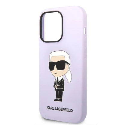 Karl Lagerfeld KLHCP14XSNIKBCU iPhone 14 Pro Max 6.7" hardcase purple/purple Silicone Ikonik_5