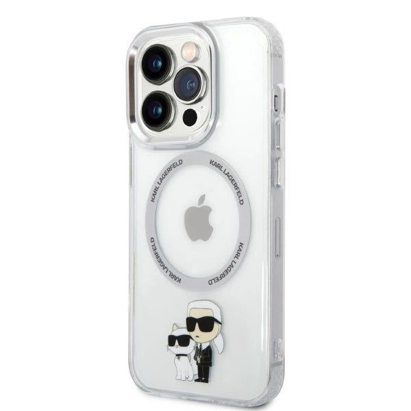 Karl Lagerfeld Iconic Karl&amp;Choupette MagSafe case for iPhone 14 Pro - transparent_1