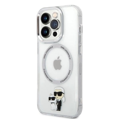 Karl Lagerfeld Iconic Karl&amp;Choupette MagSafe case for iPhone 14 Pro - transparent_1