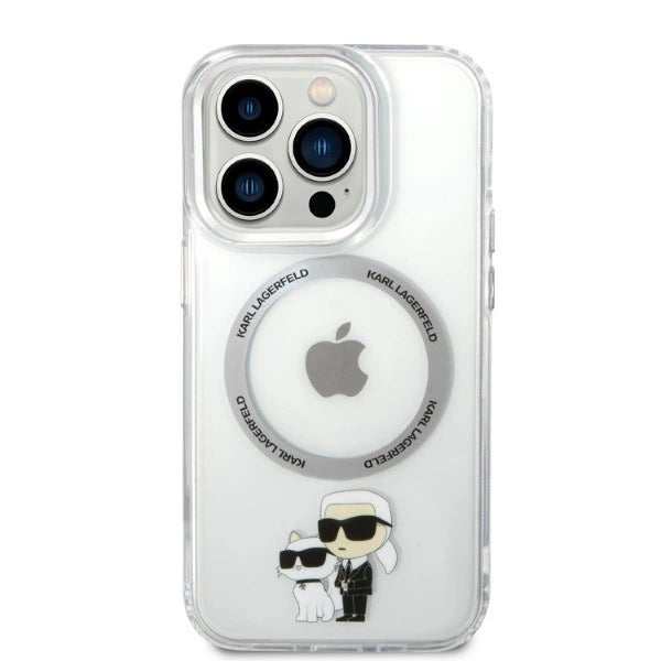 Karl Lagerfeld Iconic Karl&amp;Choupette MagSafe case for iPhone 14 Pro - transparent_2
