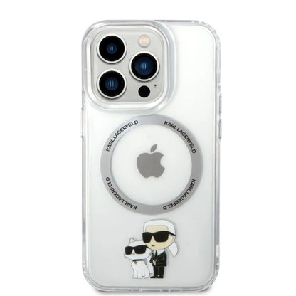 Karl Lagerfeld Iconic Karl&amp;Choupette MagSafe case for iPhone 14 Pro - transparent_2