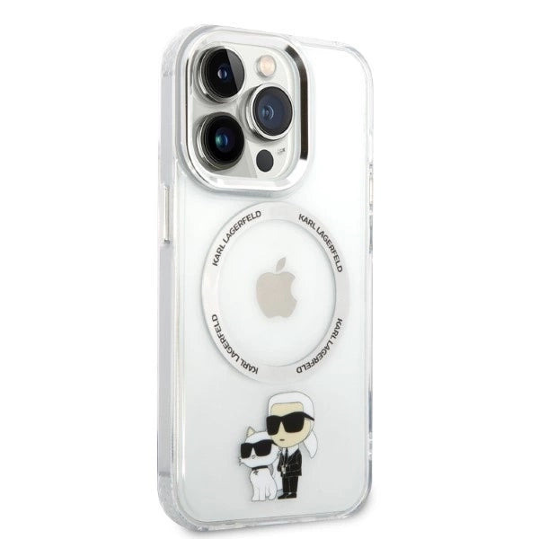 Karl Lagerfeld Iconic Karl&amp;Choupette MagSafe case for iPhone 14 Pro - transparent_3