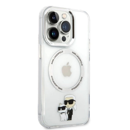 Karl Lagerfeld Iconic Karl&amp;Choupette MagSafe case for iPhone 14 Pro - transparent_3