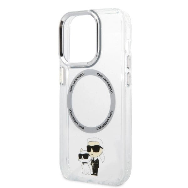 Karl Lagerfeld Iconic Karl&amp;Choupette MagSafe case for iPhone 14 Pro - transparent_5