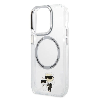 Karl Lagerfeld Iconic Karl&amp;Choupette MagSafe case for iPhone 14 Pro - transparent_5