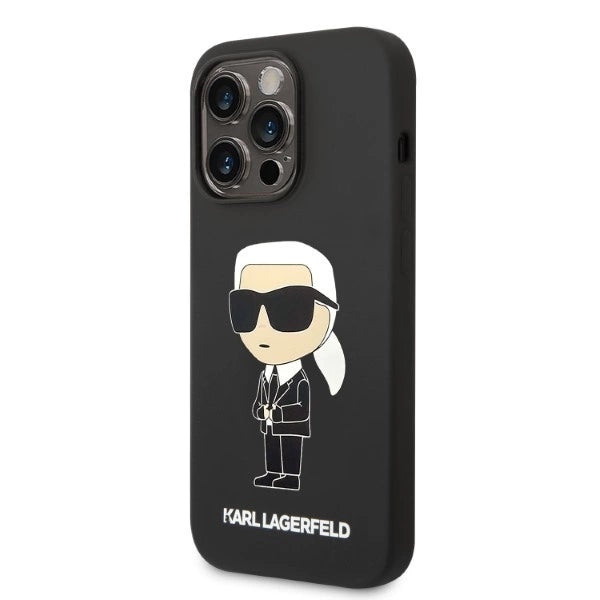Karl Lagerfeld Silicone Ikonik MagSafe case for iPhone 14 Pro - black_1