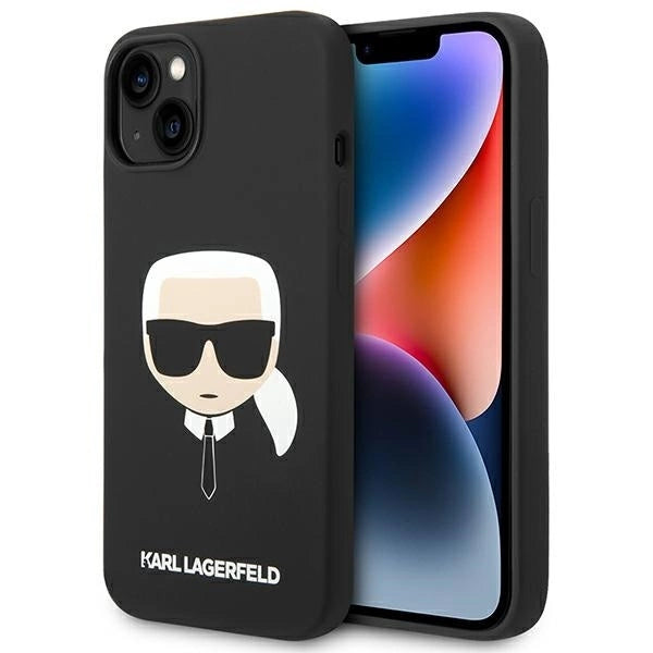 Karl Lagerfeld Silicone Karl's Head MagSafe case for iPhone 14 Plus - black_0