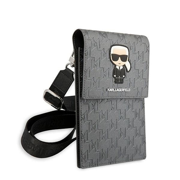 Karl Lagerfeld Ikonik Karl Monogram Patch bag - silver_2