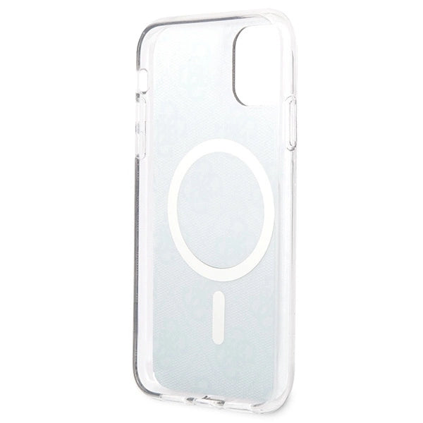 Set Guess GUBPN61H4EACSK Case+Charger iPhone 11 6.1" black/black hard case 4G Print MagSafe_6