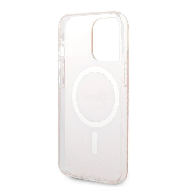 Set Guess GUBPP13LH4EACSP Case+ Charger iPhone 13 Pro pink/pink hard case 4G Print MagSafe_6