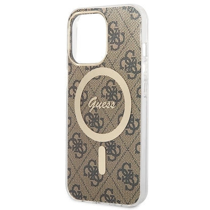 Set Guess GUBPP13LH4EACSW Case+ Charger iPhone 13 Pro brown/brown hard case 4G Print MagSafe_5