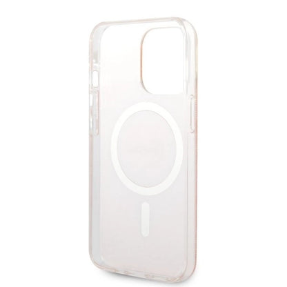 Set Guess GUBPP13XH4EACSP Case+ Charger iPhone 13 Pro Max pink/pink hard case 4G Print MagSafe_6
