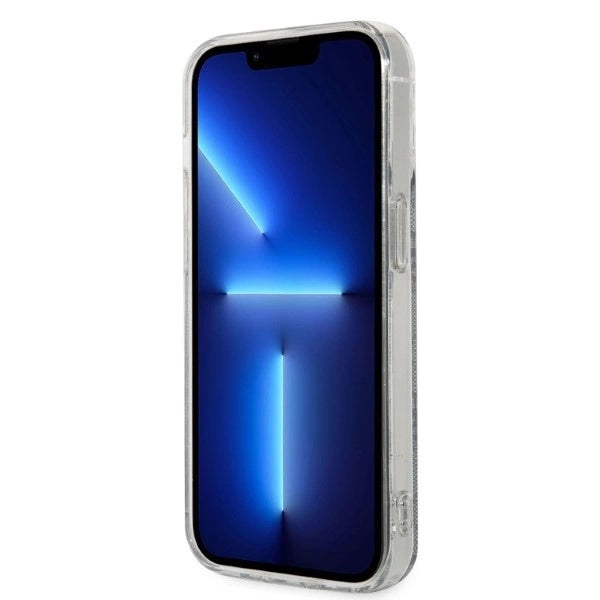 Set Guess GUBPP14LH4EACSB Case+ Charger iPhone 14 Pro 6.1" blue/blue hard case 4G Print MagSafe_3