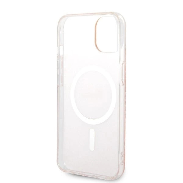 Set Guess GUBPP14MH4EACSP Case+ Charger iPhone 14 Plus 6.7" pink/pink hard case 4G Print MagSafe_6