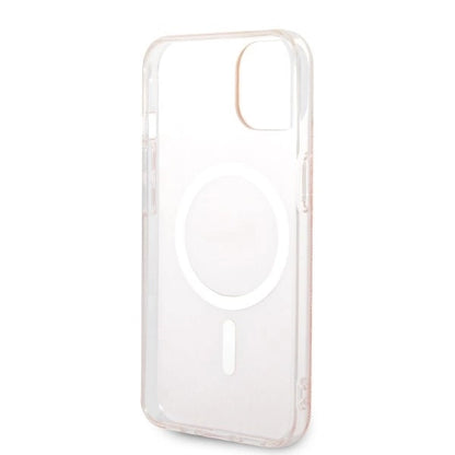 Set Guess GUBPP14MH4EACSP Case+ Charger iPhone 14 Plus 6.7" pink/pink hard case 4G Print MagSafe_6