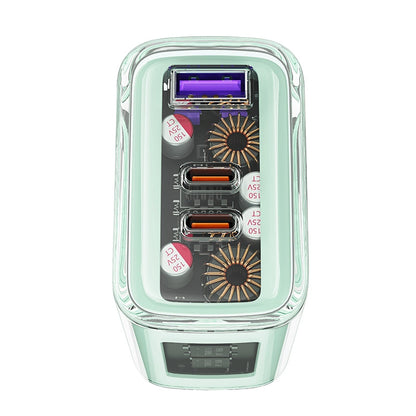 Acefast charger GaN 65W 3 ports (1xUSB, 2xUSB C) pink (A45)_7