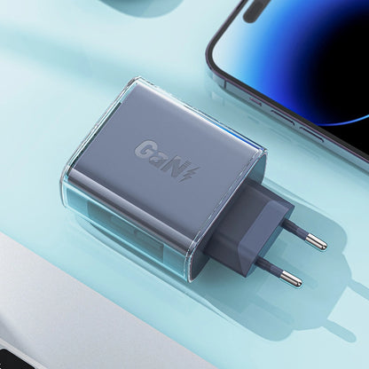 Acefast charger GaN 65W 3 ports (1xUSB, 2xUSB C) gray (A45)_2