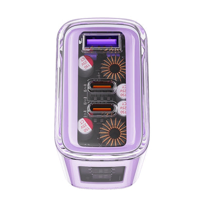 Acefast charger GaN 65W 3 ports (1xUSB, 2xUSB C) gray (A45)_7