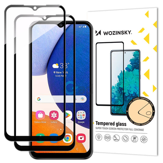 Wozinsky 2x Full Glue Tempered Glass Samsung Galaxy A14 5G / A14 9H Full Screen Tempered Glass with Black Frame_0