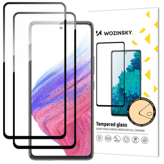 Wozinsky 2x Full Glue Tempered Glass Samsung Galaxy A54 5G 9H Full Screen Tempered Glass with Black Frame_0