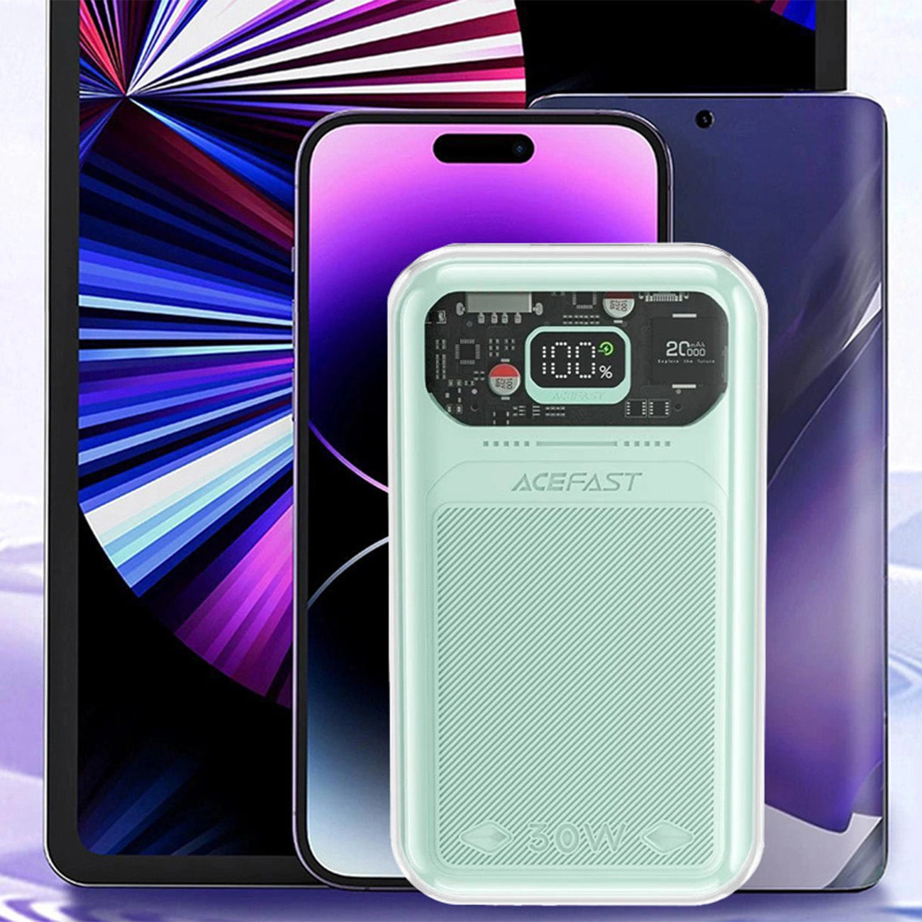 Acefast powerbank 20000mAh Sparkling Series fast charging 30W green (M2)_8