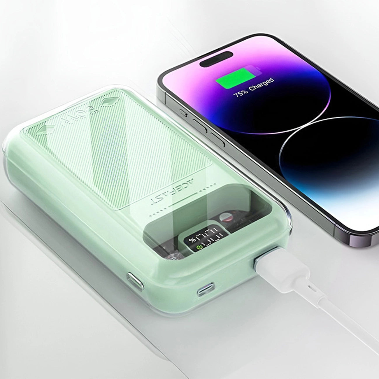 Acefast powerbank 20000mAh Sparkling Series fast charging 30W green (M2)_6