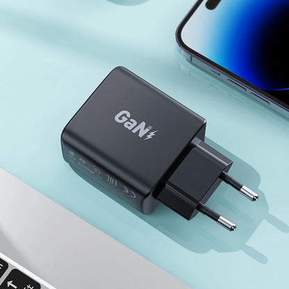Fast charger GaN 35W PD 2x USB C Acefast A49 - black_5