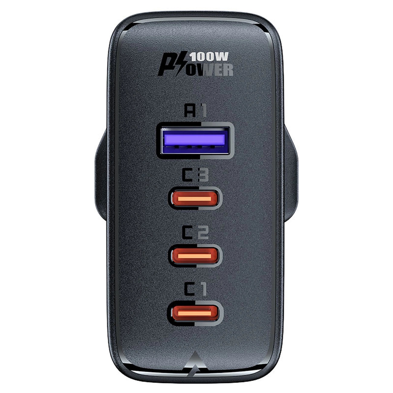 Fast charger GaN UK 100W Power Delivery 3x USB C 1x USB - black_3