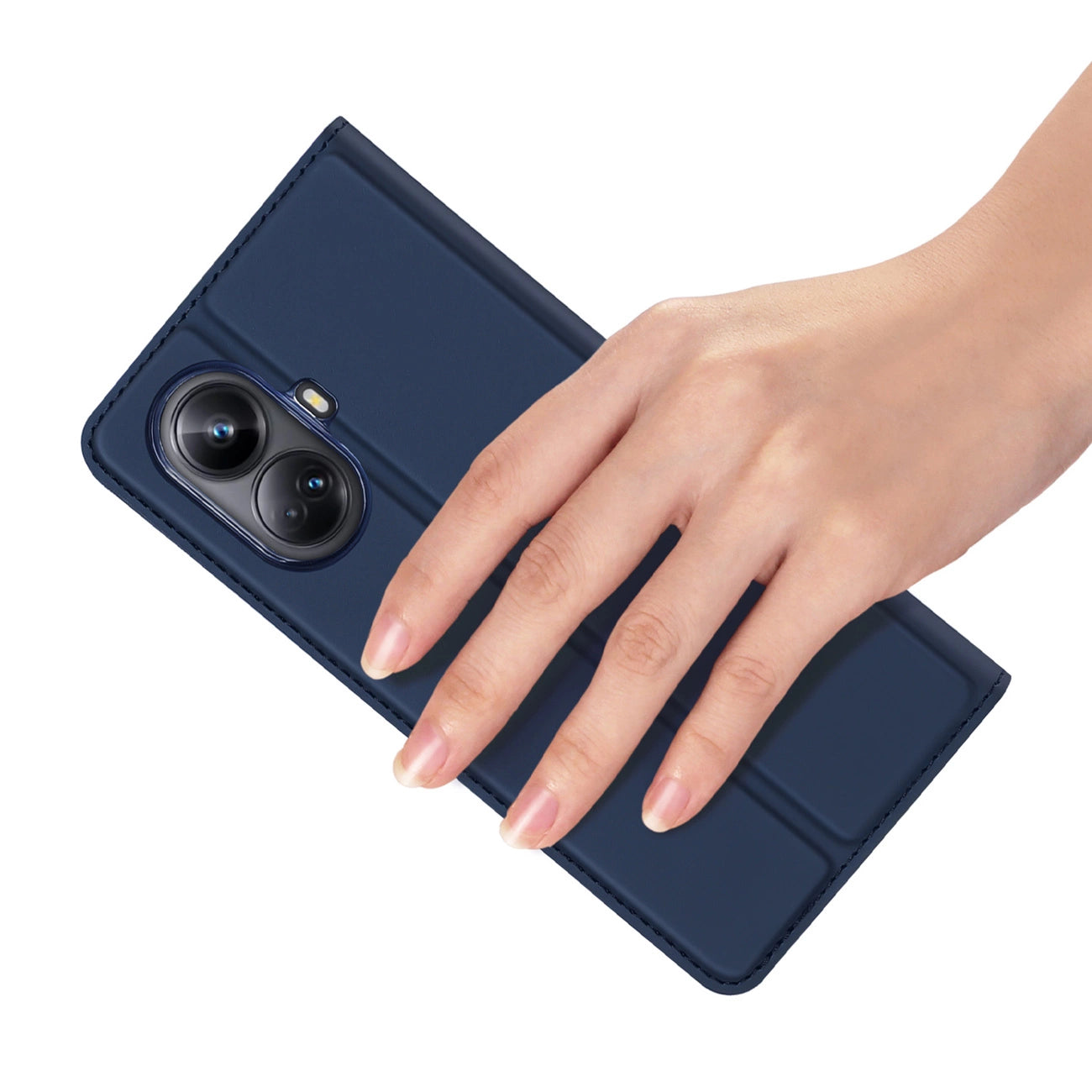 Dux Ducis Skin Pro case for Realme 10 Pro+ flip cover card wallet stand blue_4