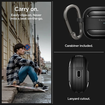 Spigen Rugged Armor Case for Apple AirPods Pro 1 / 2 - Matte Black_13