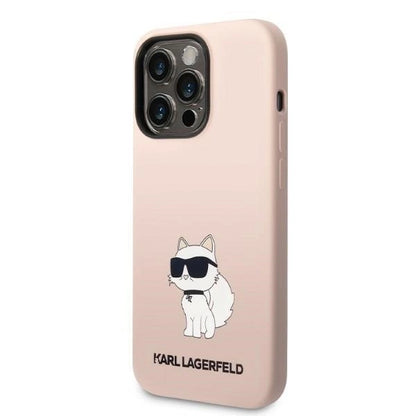 Karl Lagerfeld KLHCP14LSNCHBCP iPhone 14 Pro 6.1" hardcase pink/pink Silicone Choupette_1