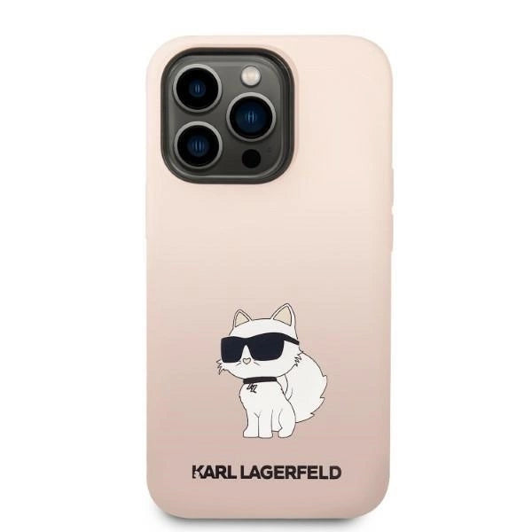 Karl Lagerfeld KLHCP14LSNCHBCP iPhone 14 Pro 6.1" hardcase pink/pink Silicone Choupette_2
