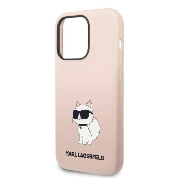 Karl Lagerfeld KLHCP14LSNCHBCP iPhone 14 Pro 6.1" hardcase pink/pink Silicone Choupette_5