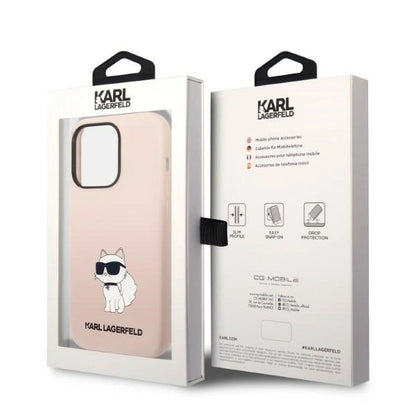 Karl Lagerfeld KLHCP14LSNCHBCP iPhone 14 Pro 6.1" hardcase pink/pink Silicone Choupette_7