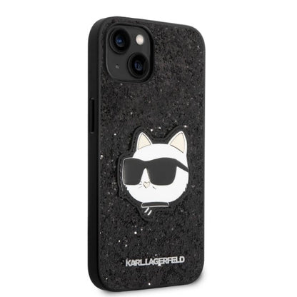 Karl Lagerfeld KLHCP14MG2CPK iPhone 14 Plus 6.7" black/black hardcase Glitter Choupette Patch_3