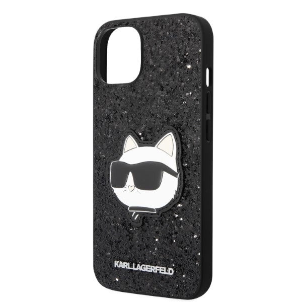 Karl Lagerfeld KLHCP14MG2CPK iPhone 14 Plus 6.7" black/black hardcase Glitter Choupette Patch_5