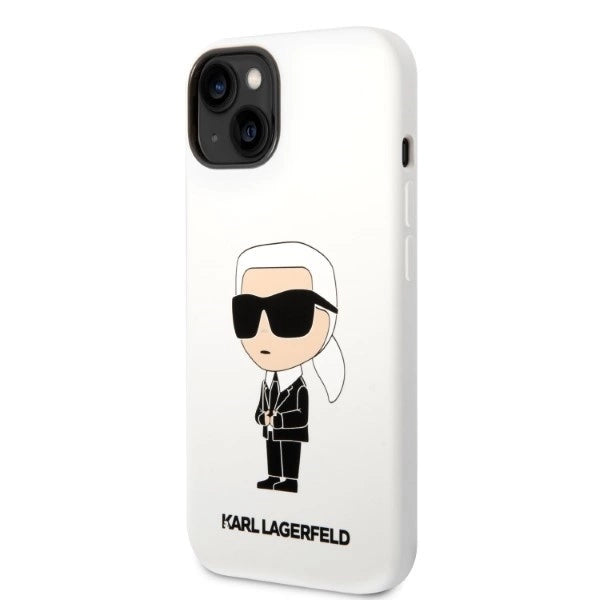 Karl Lagerfeld KLHCP14MSNIKBCH iPhone 14 Plus 6.7" hardcase white/white Silicone Ikonik_1