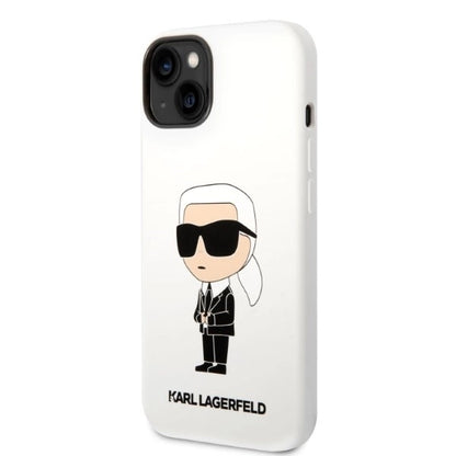 Karl Lagerfeld KLHCP14MSNIKBCH iPhone 14 Plus 6.7" hardcase white/white Silicone Ikonik_1