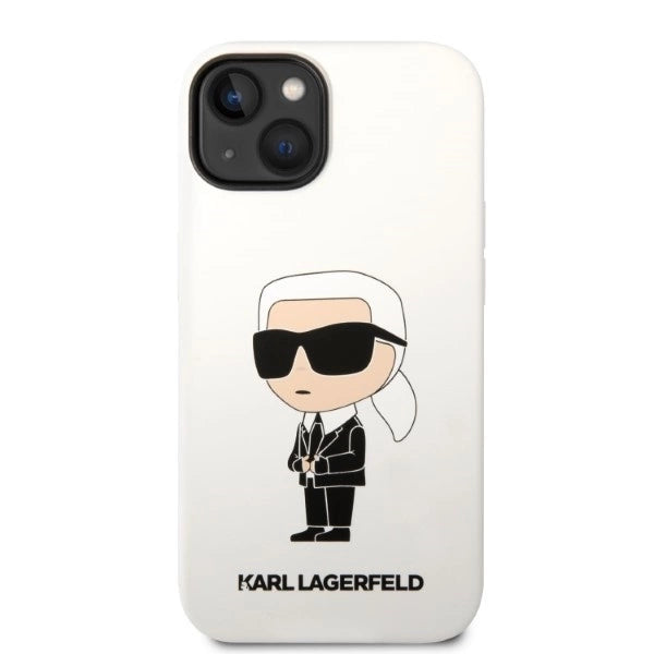 Karl Lagerfeld KLHCP14MSNIKBCH iPhone 14 Plus 6.7" hardcase white/white Silicone Ikonik_2