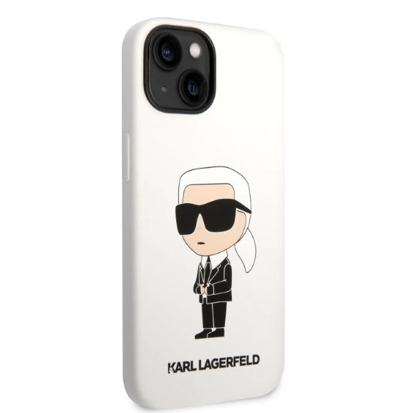 Karl Lagerfeld KLHCP14MSNIKBCH iPhone 14 Plus 6.7" hardcase white/white Silicone Ikonik_3