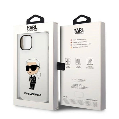 Karl Lagerfeld KLHCP14MSNIKBCH iPhone 14 Plus 6.7" hardcase white/white Silicone Ikonik_7