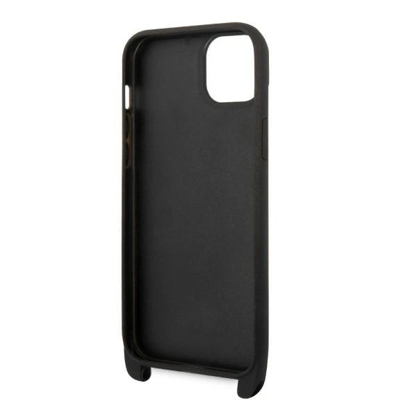 Karl Lagerfeld KLHCP14MSTMK iPhone 14 Plus 6.7&quot; hardcase black/black Monogram Plaque Logo Strap_5