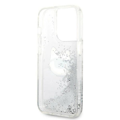 Karl Lagerfeld KLHCP14XLNHCS iPhone 14 Pro Max 6.7" silver/silver hardcase Glitter Choupette Head_6