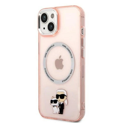 Karl Lagerfeld KLHMP14MHNKCIP iPhone 14 Plus 6.7" hardcase pink/pink Iconic Karl&amp;Choupette Magsafe_1