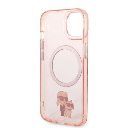 Karl Lagerfeld KLHMP14MHNKCIP iPhone 14 Plus 6.7" hardcase pink/pink Iconic Karl&amp;Choupette Magsafe_6